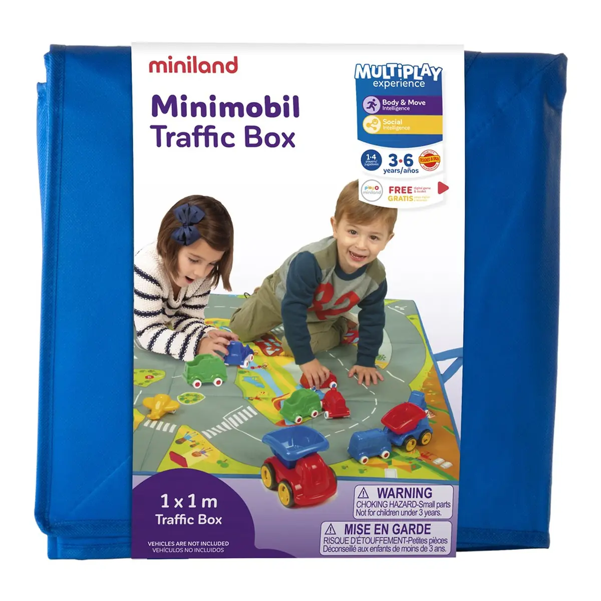 Covoras de joaca si cutie pentru jucarii Trafic Miniland 6 ani [1]