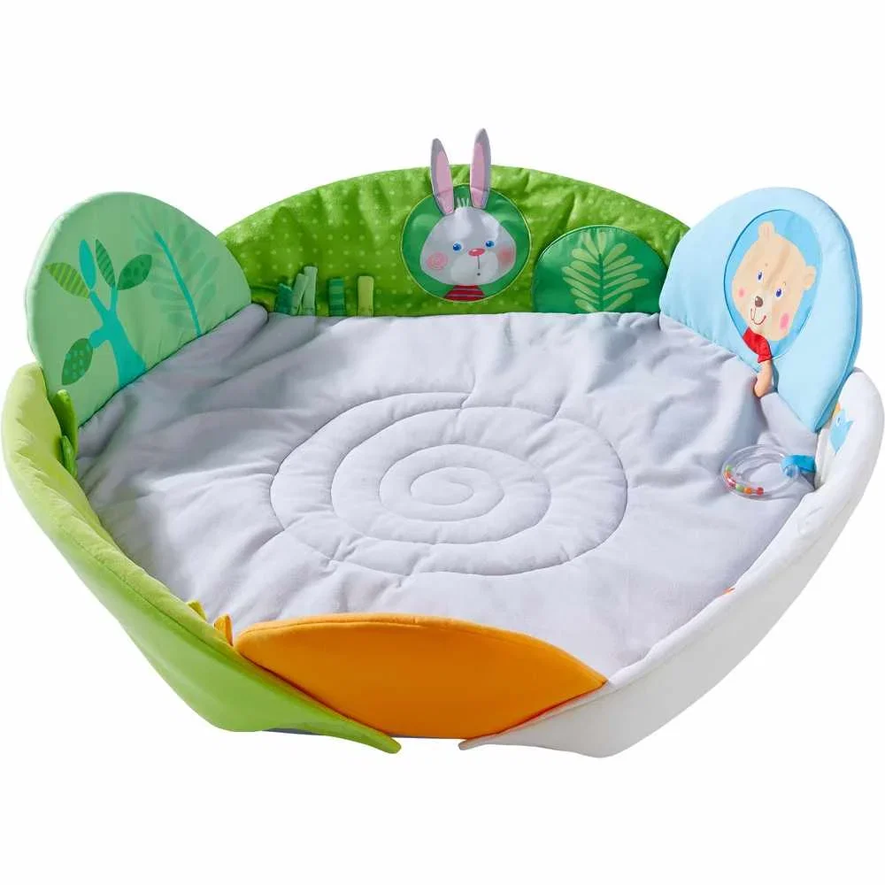 Saltelute si centre de activitati - Covoras de joaca Snuggle Nest HABA 0 luni+