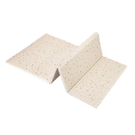 Jucarii bebelusi - Covoras educativ, Lionelo, Zora, Din spuma XPE non-toxica, Cu doua fete, Suprafata antiderapanta, 180x200 cm, Grosime 1.5 cm, Pliabil, Include geanta pentru transport, Bej