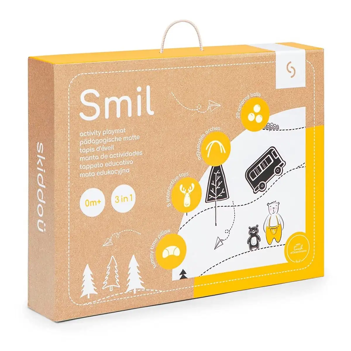 Covoras senzorial si educativ 3 in 1 Skiddou Smil [5]
