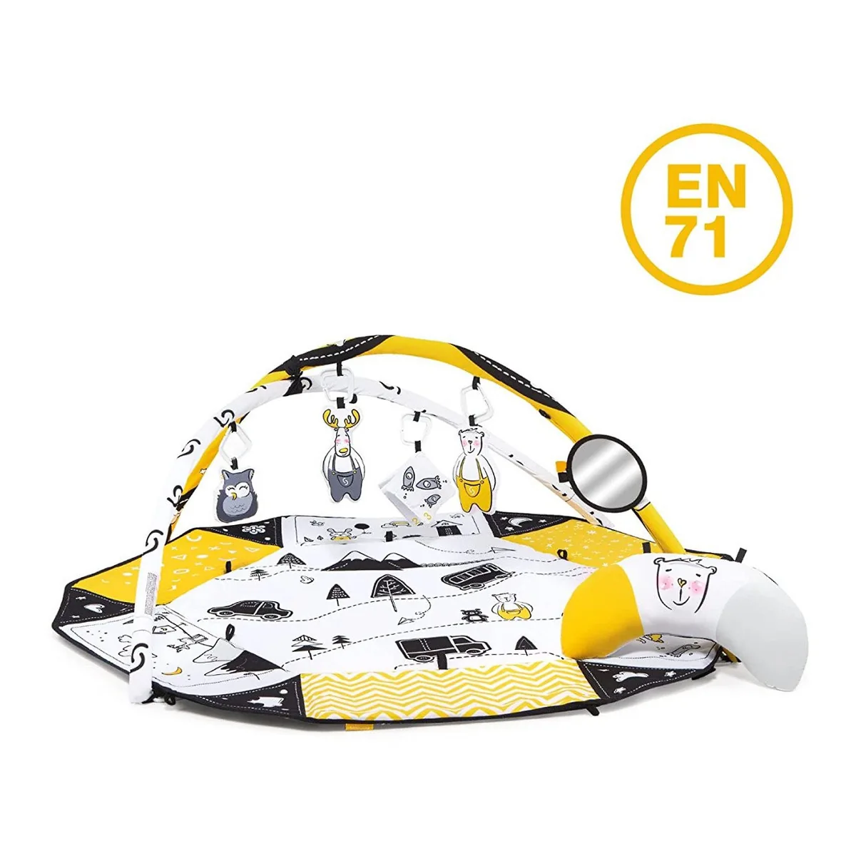 Covoras senzorial si educativ 3 in 1 Skiddou Smil [4]