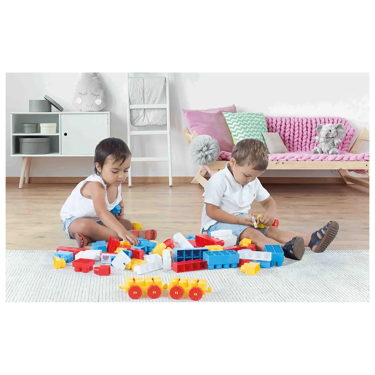 Cuburi de construit din plastic - 50 piese DOLU 1 an+ [1]