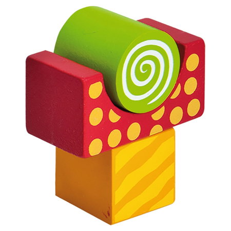Cuburi de lemn in galetusa Wooden Blocks 50 piese Eichhorn 2 ani + [3]