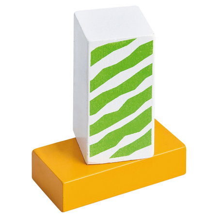Cuburi de lemn in galetusa Wooden Blocks 50 piese Eichhorn 2 ani + [1]