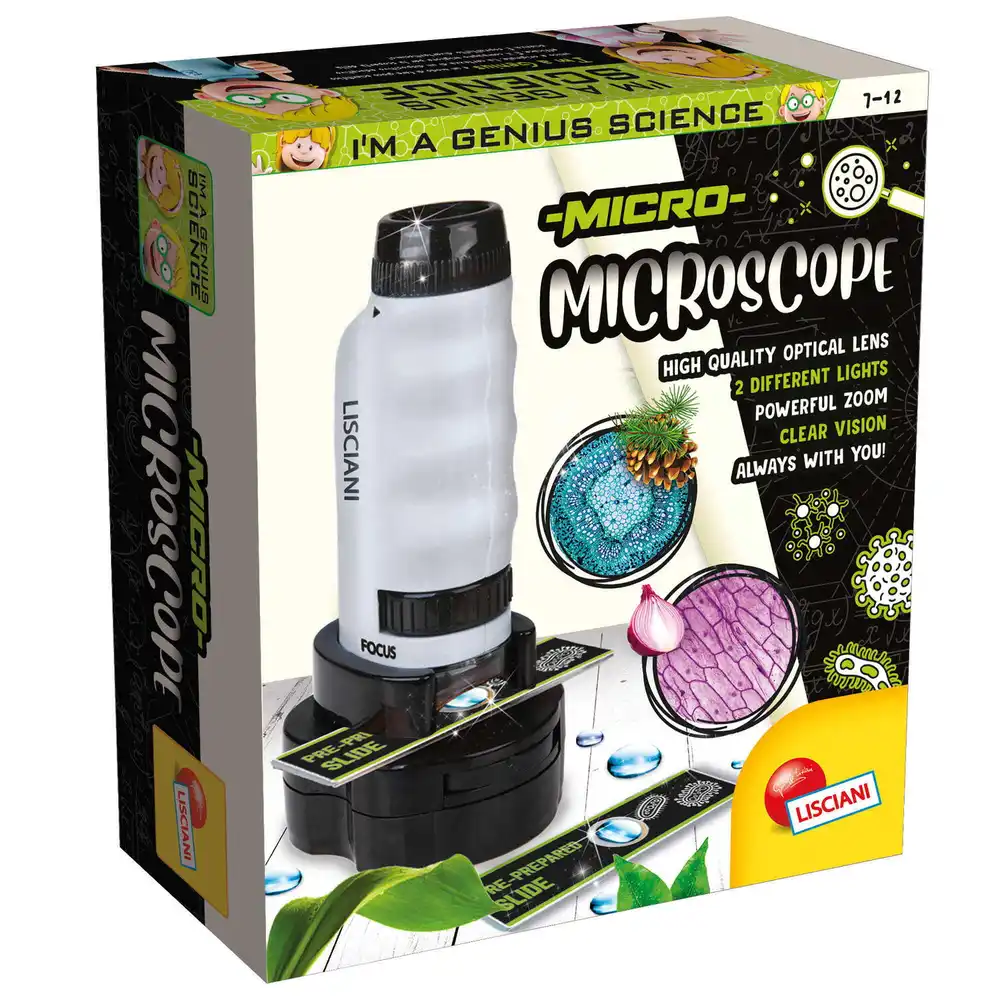 Jucarii - Experimentele micului geniu - Microscop Mini LISCIANI 12 ani