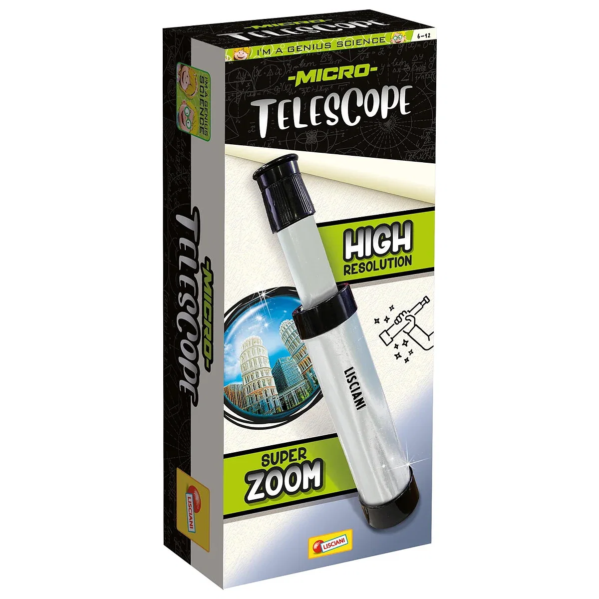 Jucarii educative - Experimentele micului geniu - Telescop Mini LISCIANI 12 ani