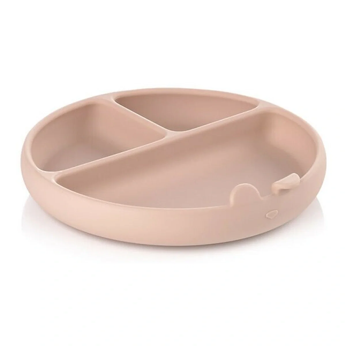 Farfurii si boluri - Farfurie BLW, Jane, Din silicon, Cu ventuze, 17 x 17 x 4 cm, BPA Free, Pale 4 luni