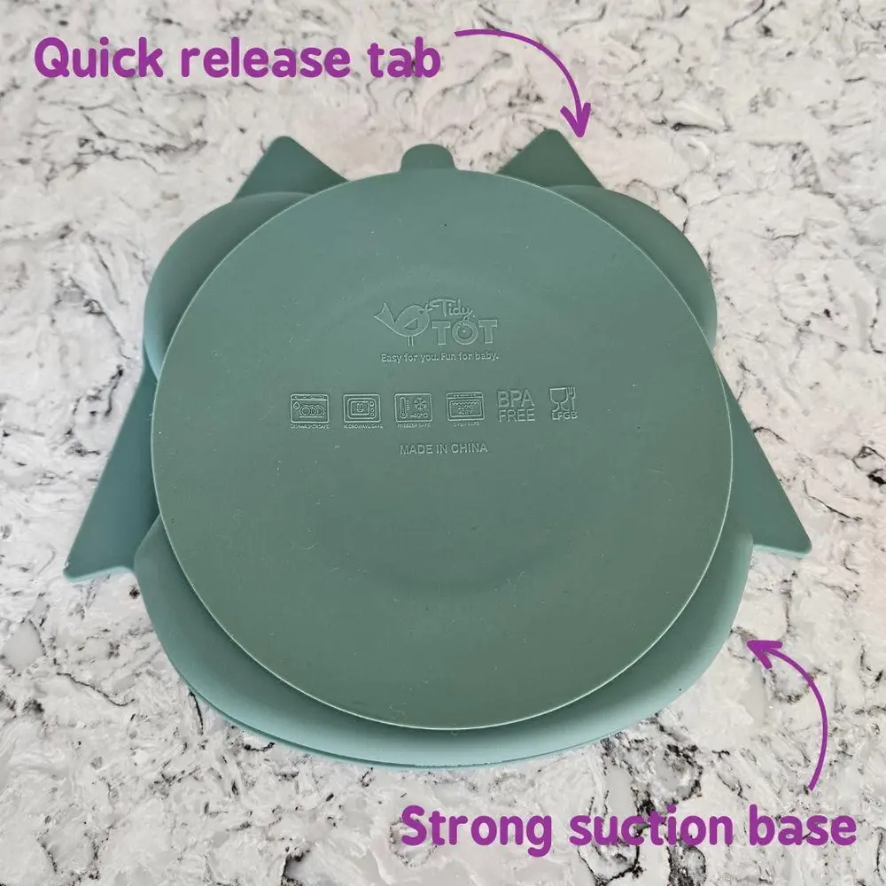 Farfurie diversificare din silicon - Bufnita TIDY TOT 6 luni + [1]