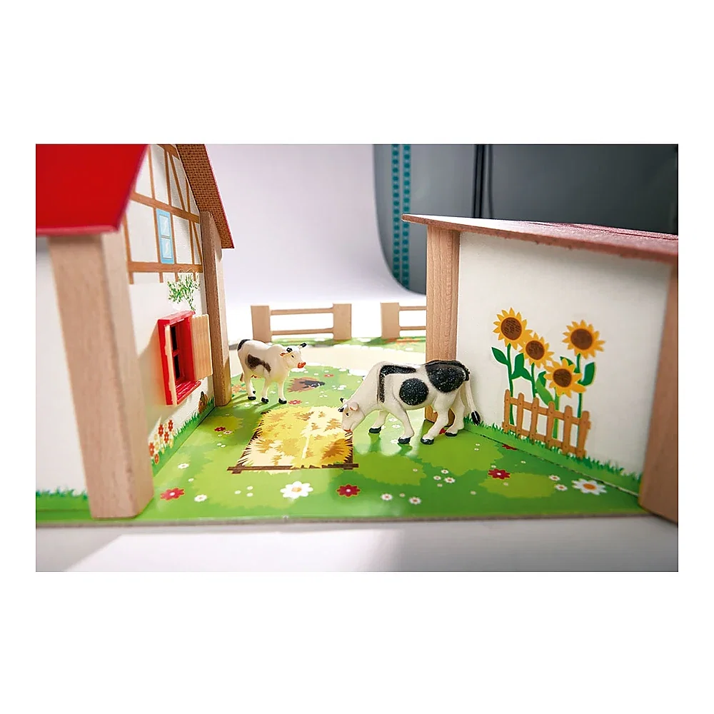 Ferma din lemn Eichhorn 51x36x17 cm cu 20 accesorii 3 ani [4]