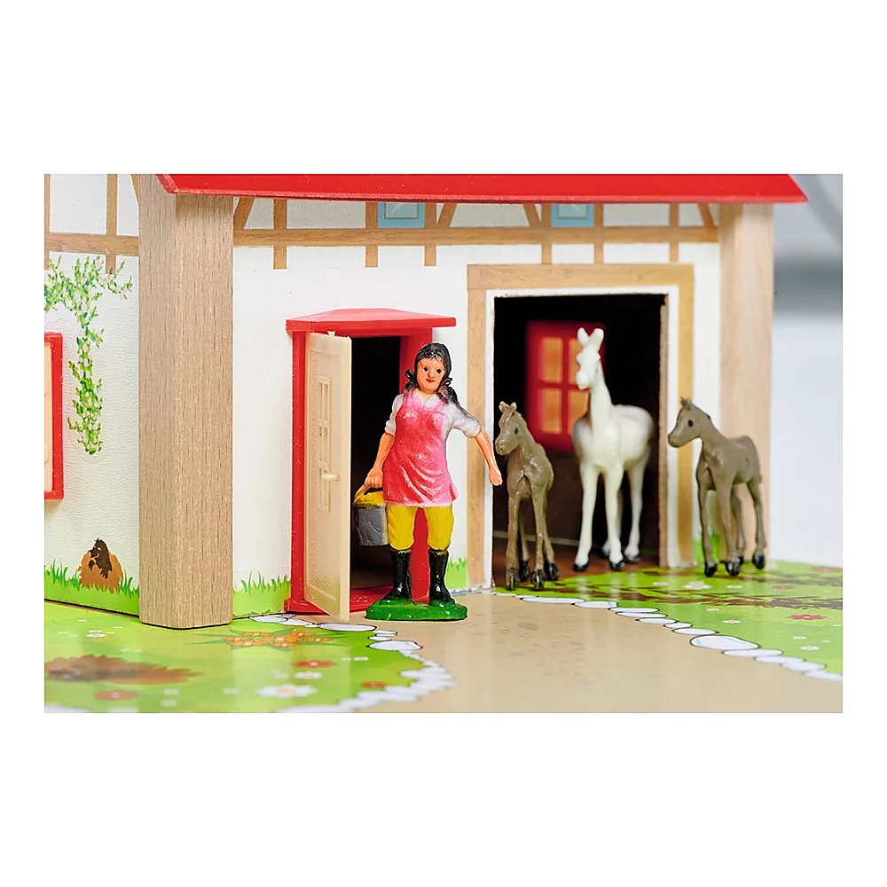 Ferma din lemn Eichhorn 51x36x17 cm cu 20 accesorii 3 ani [6]