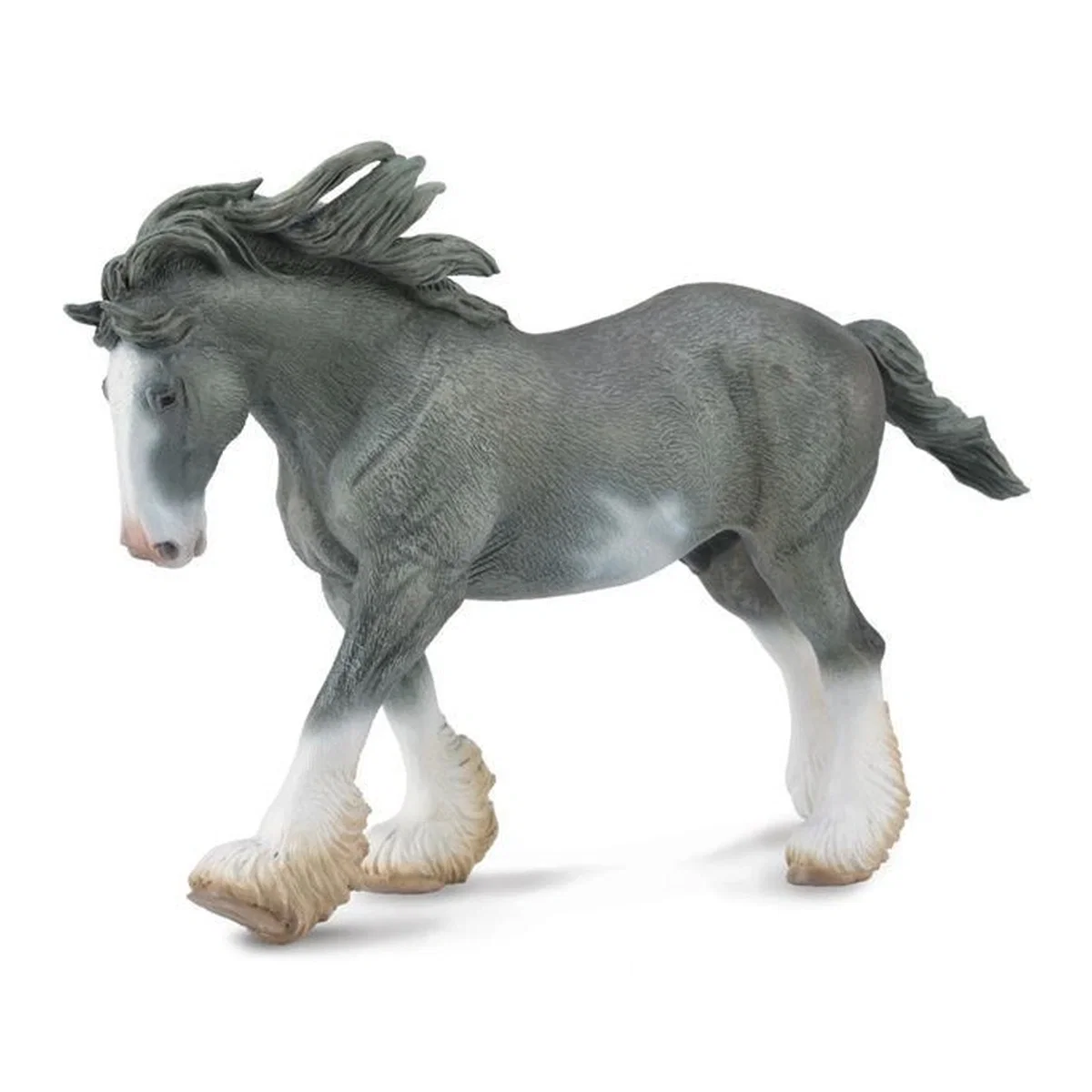 Cai - Figurina Armasar Clydesdale Negru Collecta