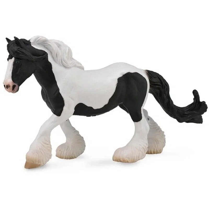 Cai - Figurina Cal Gypsy Mare - alb si negru XL Collecta