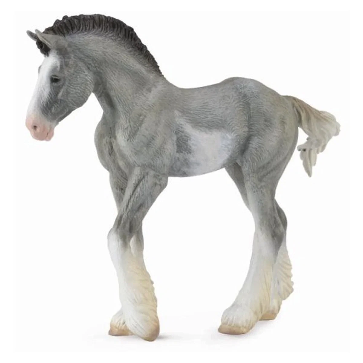 Cai - Figurina Manz Clydesdale Negru Collecta