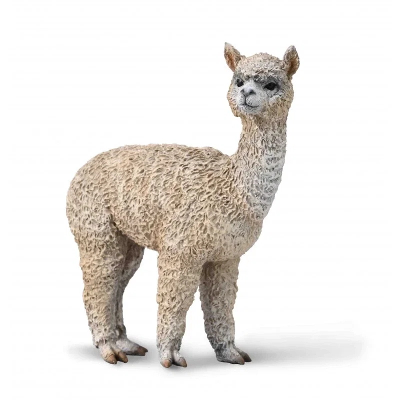 Animale salbatice - Figurina pictata manual Alpaca Collecta 3 ani +