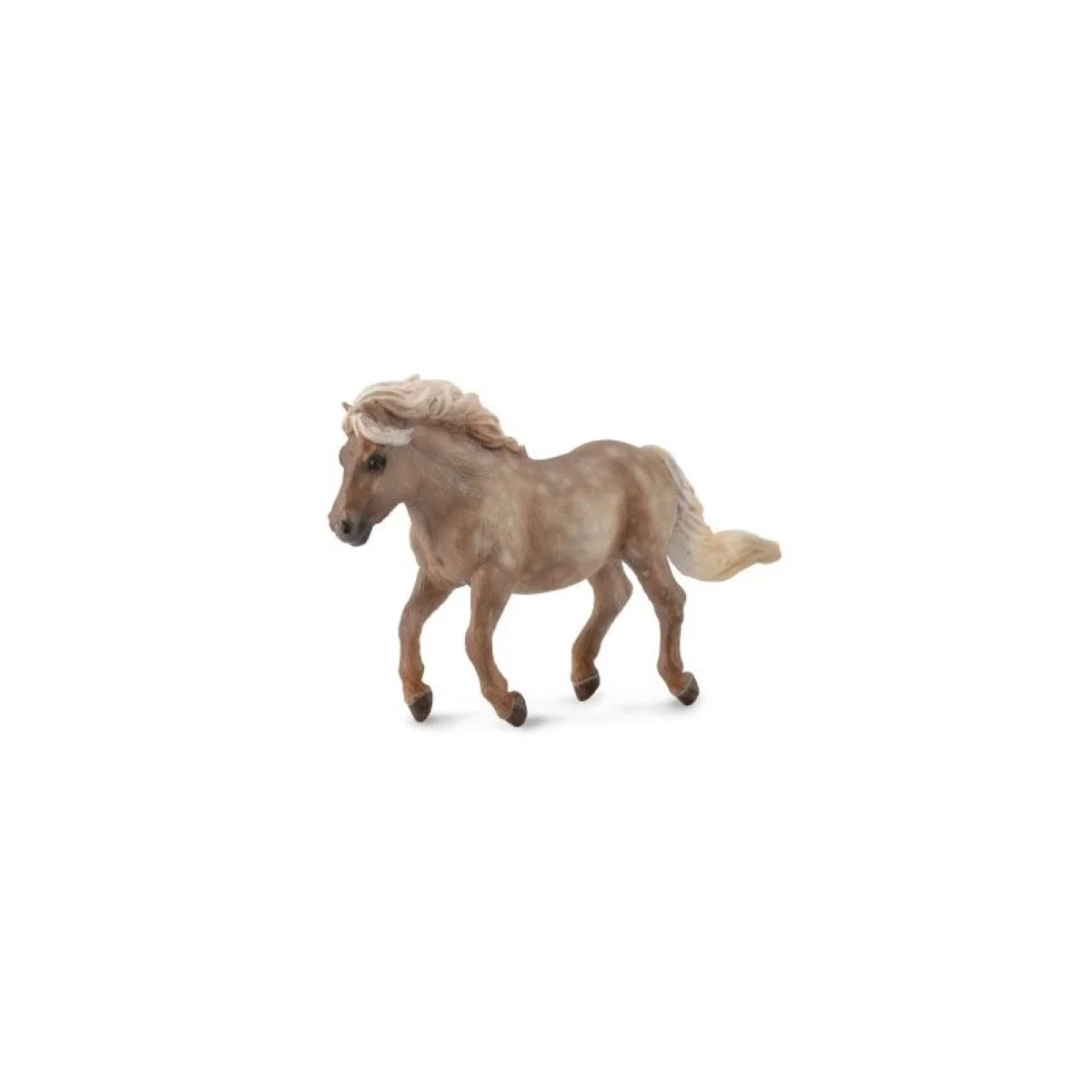 Cai - Figurina Ponei Argintiu Pestrit Shetland M Collecta
