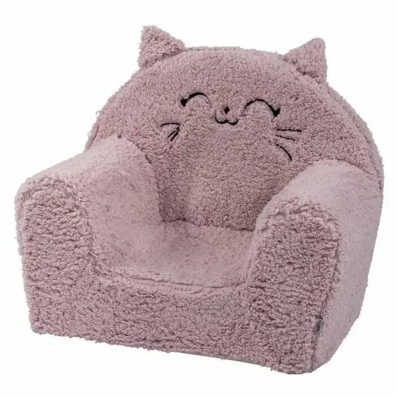 Fotolii copii - Fotoliu din burete, Bubaba, Cozy Kitty, , 9 luni-5 ani, Pink