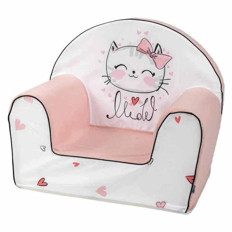 Fotolii copii - Fotoliu din burete, Bubaba, Kitty, , 9 luni-5 ani, Pink
