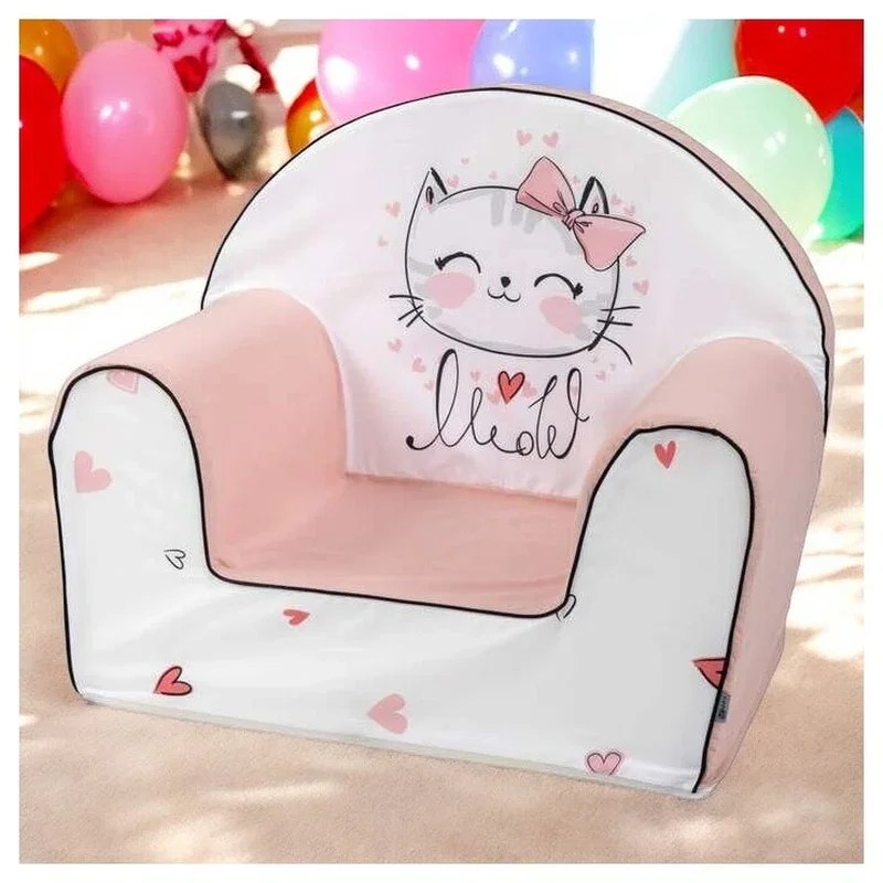 Fotoliu din burete, Bubaba, Kitty, , 9 luni-5 ani, Pink [2]