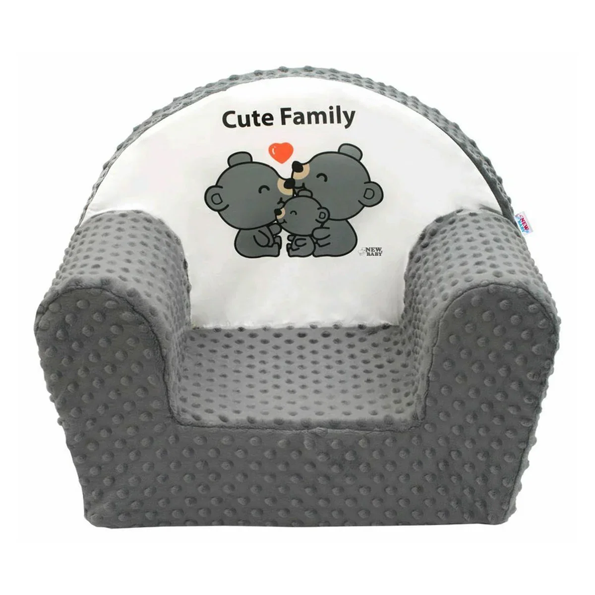 Fotoliu , New Baby, Cute Family, 9 luni - 5 ani, Cu Husa detasabila, Gray [2]