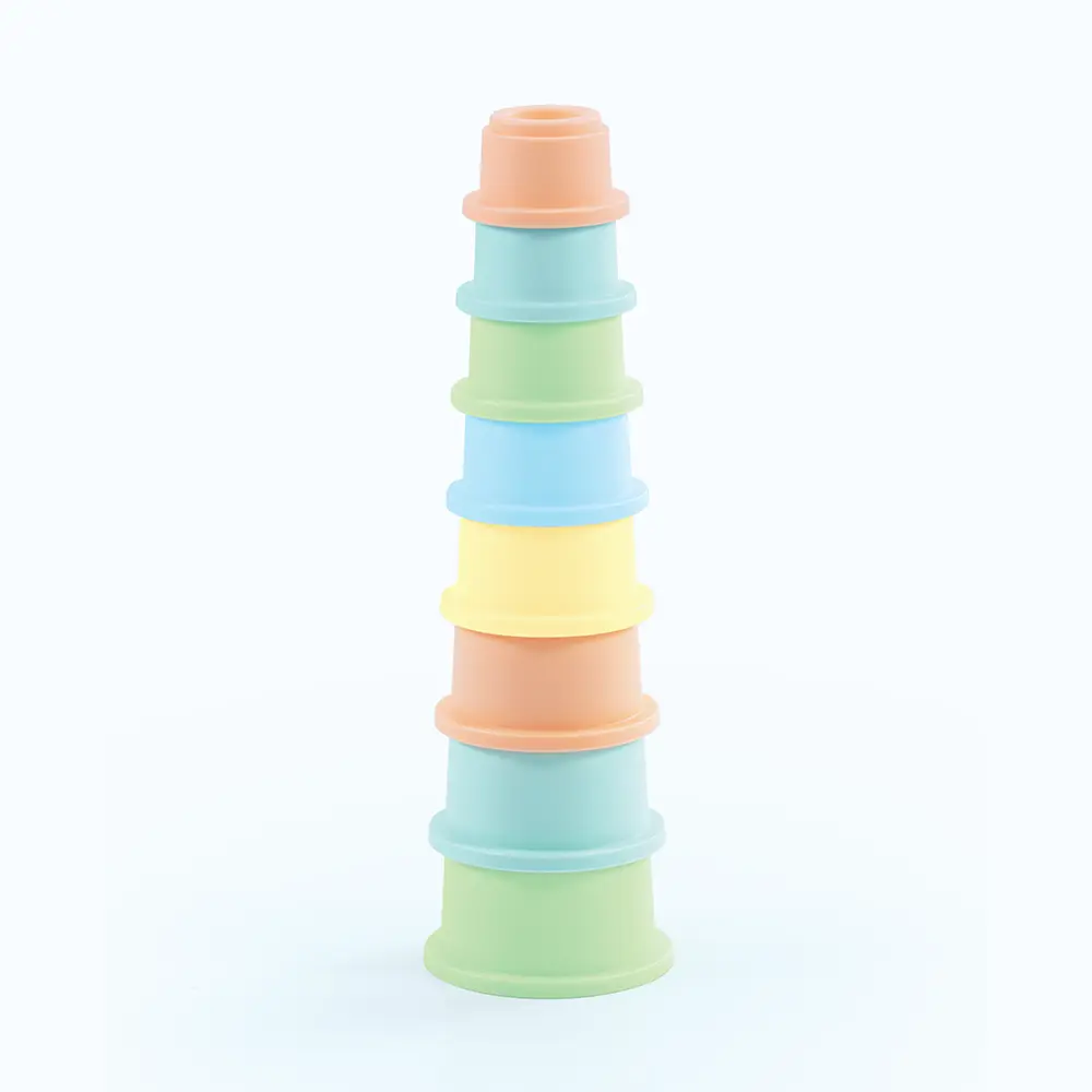 Jucarii interactive - Galetuse suprapuse - Pastel (8 piese) DOLU 18 luni+