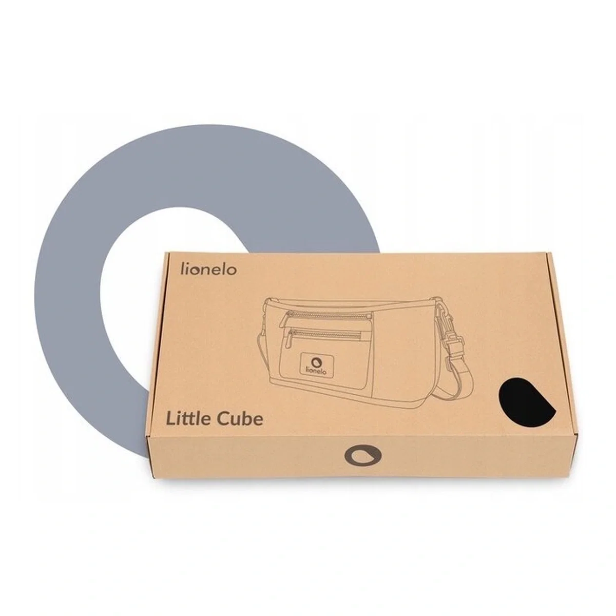Geanta impermeabila, Lionelo, Little Cube, Pentru mamici si carucior, Impermeabila, Gri [9]