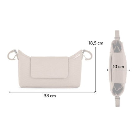 Geanta impermeabila, Petite&Mars, Emma, Pentru carucior, Inchidere magnetica, 30 x 18.5 x 10, Bej [5]