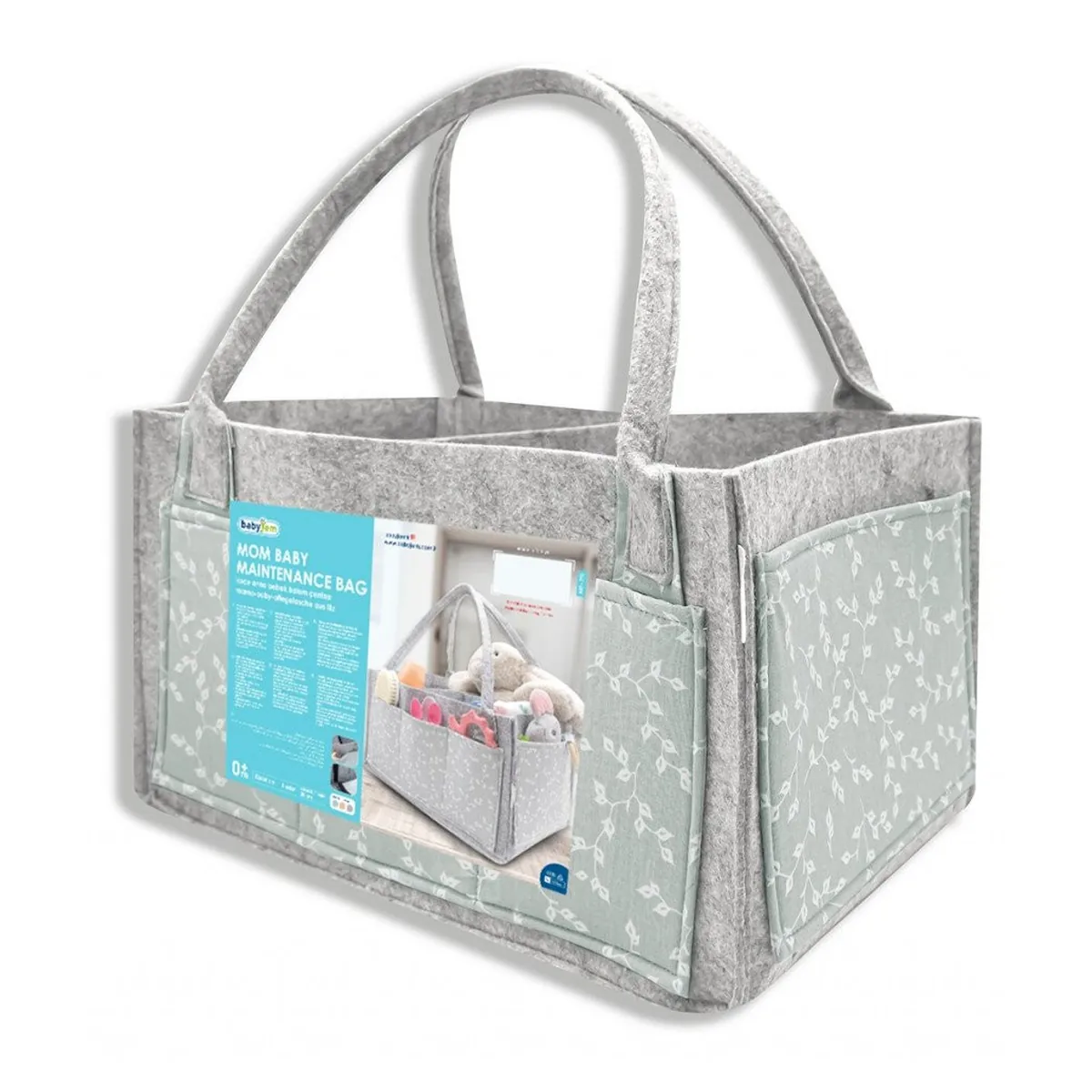 Geanta organizator scutece si accesorii copii/bebelusi BabyJem (Culoare: Verde) [6]