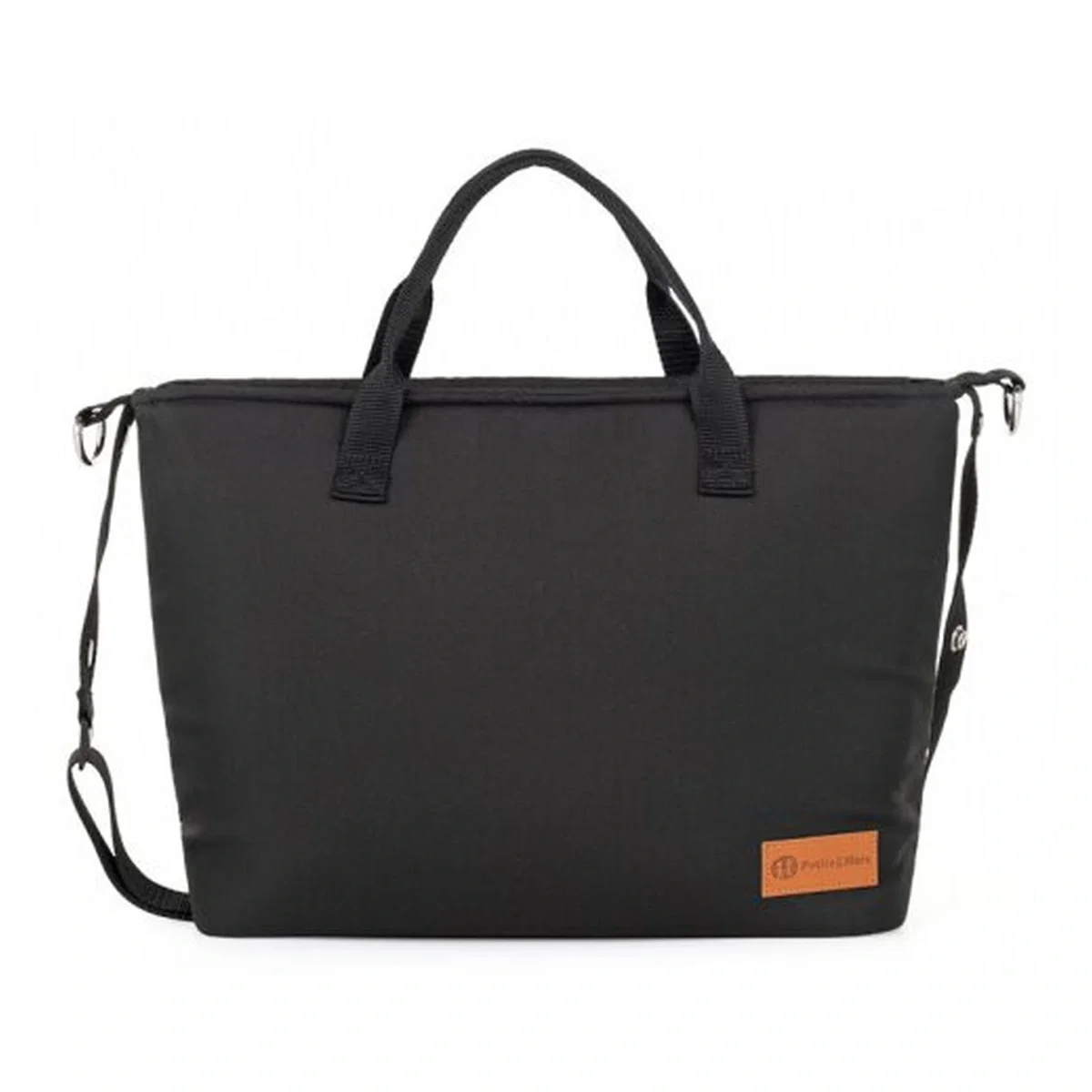 Pentru mami - Geanta pentru mamici, Petite&Mars, Impermeabila, Cu 4 compartimente, 45 x 30 x 12 cm, Negru