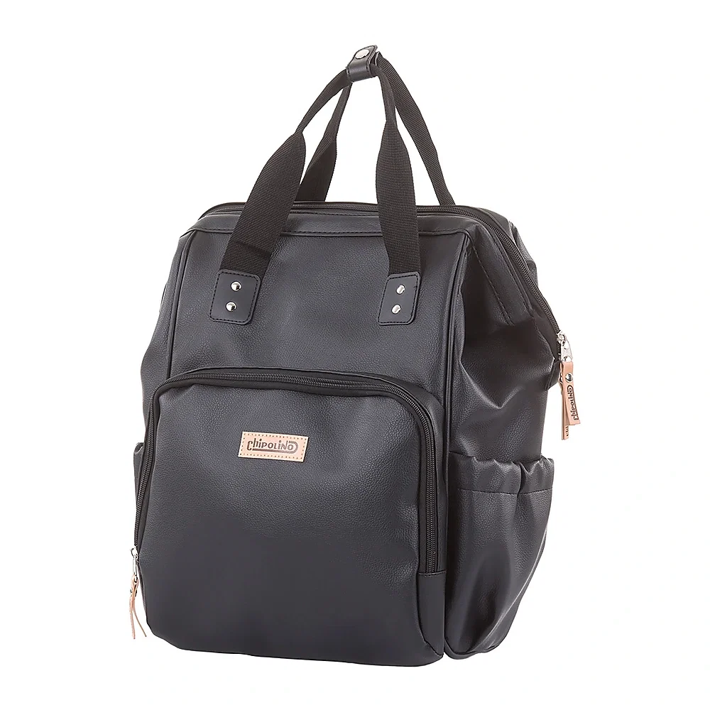 Pentru mami - Gentuta de infasat Chipolino black leather