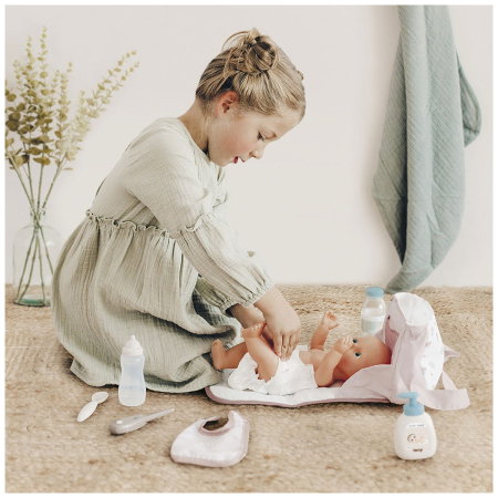 Gentuta de infasat pentru papusa Smoby Baby Nurse Changing Bag crem cu accesorii 3 ani + [4]