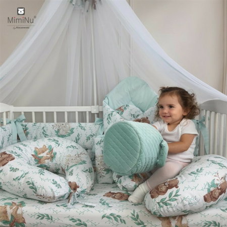 Halat de baie, MimiNu, Cu urechi, 6 - 24 luni, Moale, Cu buzunare, Cu cordon, Din bumbac si thermo fleece, Lulu Natural [2]