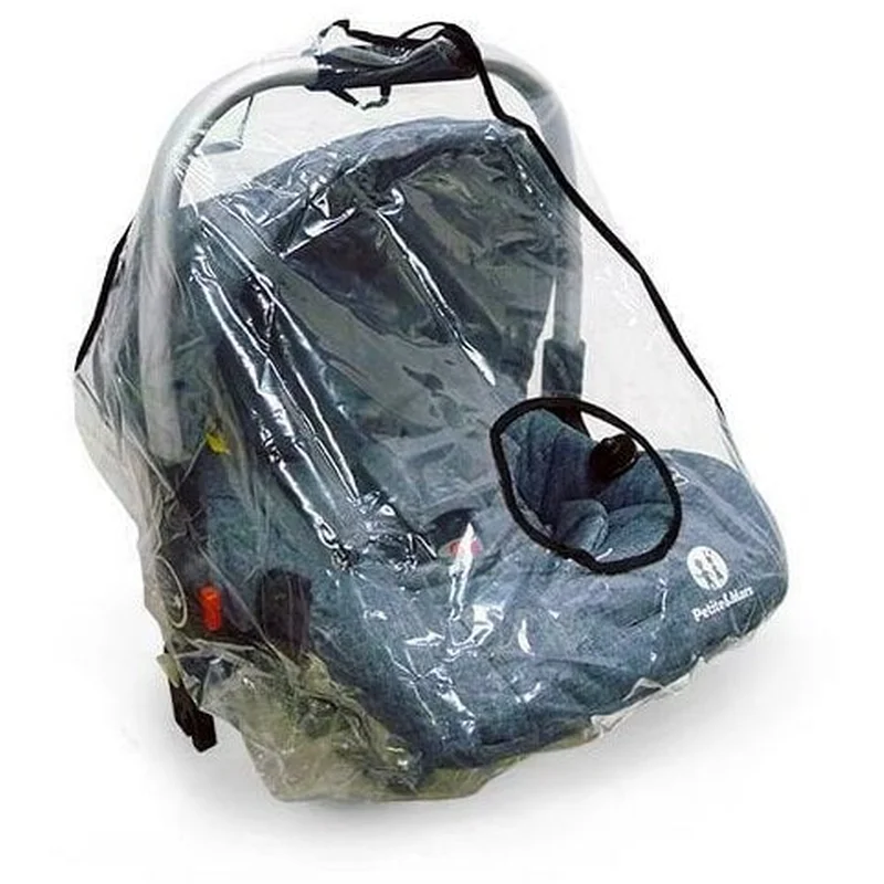 Accesorii carucioare - Husa de ploaie universala, Pentru scaunele auto 0-13 kg, 50 x 60 x 70 cm Petite&Mars