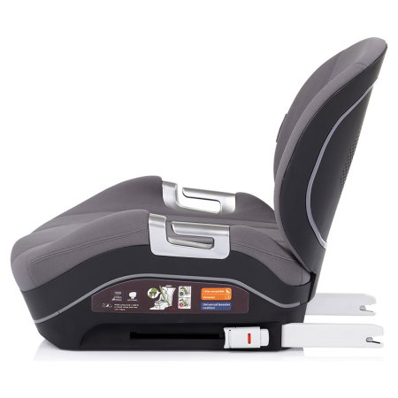 Inaltator auto Chipolino Genesis I-Size, 125-150 cm, cu sistem Isofix, Charcoal [2]