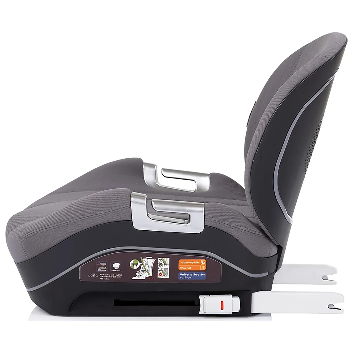 Inaltator auto Chipolino Genesis I-Size, 125-150 cm, cu sistem Isofix, Charcoal [2]