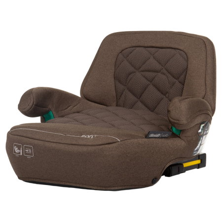 Inaltatoare auto - Inaltator auto Chipolino Safy I-Size 125-150 cm, sistem Isofix, Macadamia