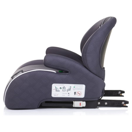 Inaltator auto copii Chipolino Sonic I-Size 125-150 cm cu Isofix - model Anthracite [2]