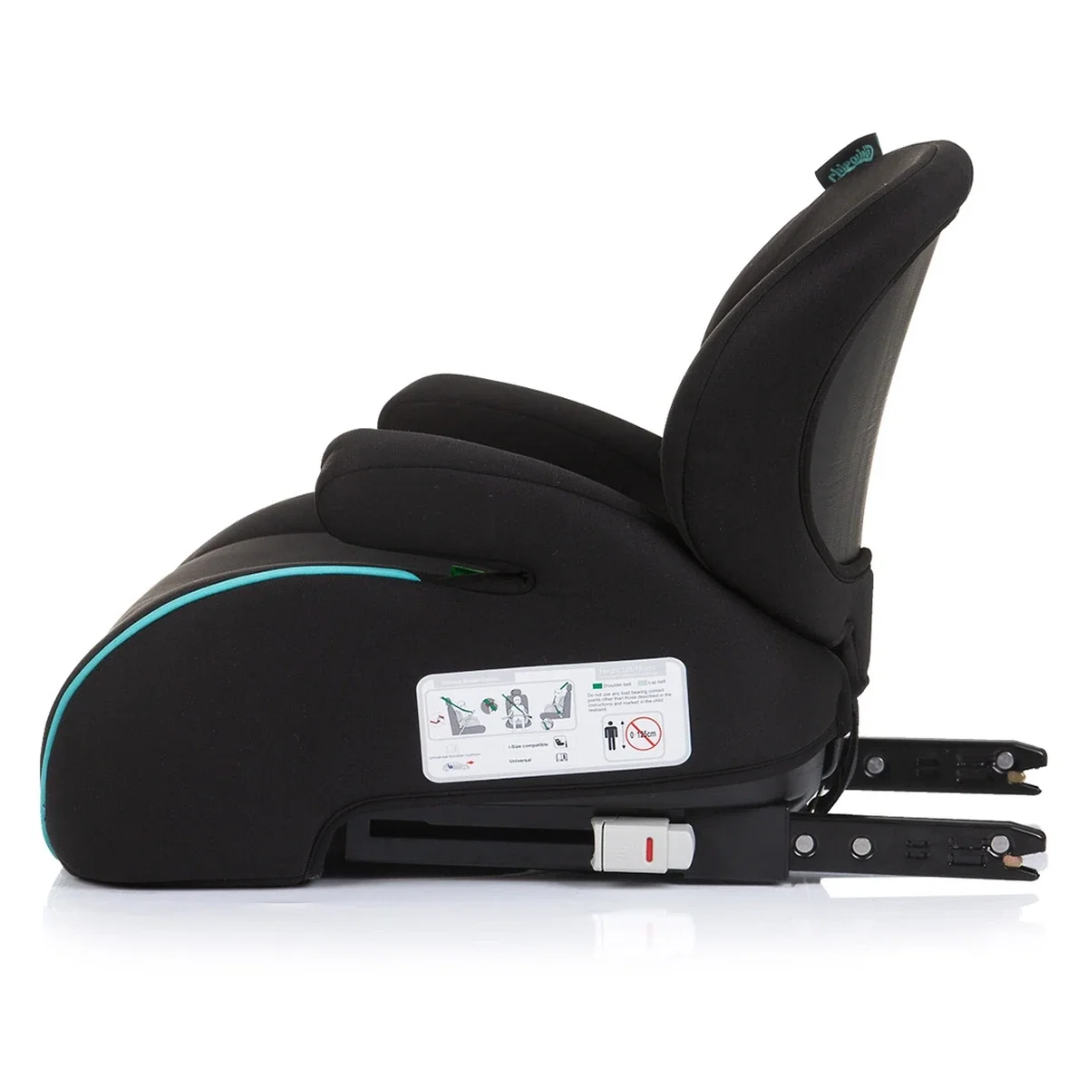 Inaltator auto copii Chipolino Sonic I-Size 125-150 cm cu Isofix - model Dino, Negru [2]