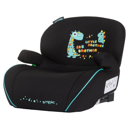 Inaltatoare auto - Inaltator auto copii Chipolino Sonic I-Size 125-150 cm cu Isofix - model Dino, Negru