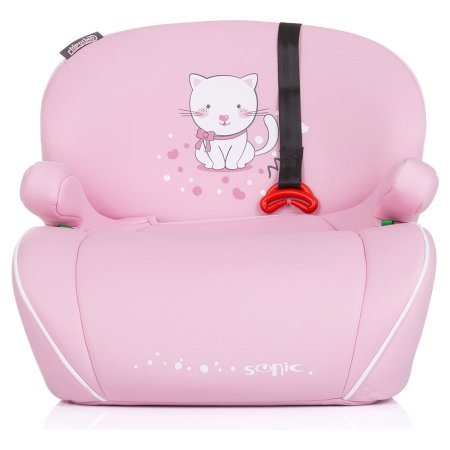 Inaltator auto copii Chipolino Sonic I-Size 125-150 cm cu Isofix - model Kitten, Roz [1]