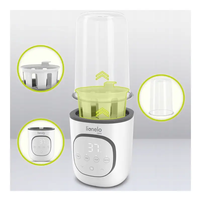 Incalzitor biberoane, Lionelo, ThermUp 2.0, 5 in 1, Sterilizare, Dezghetare, Incalzire rapida, Alb [13]