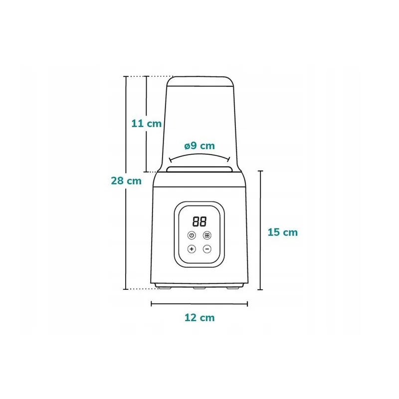 Incalzitor biberoane, Lionelo, ThermUp 2.0, 5 in 1, Sterilizare, Dezghetare, Incalzire rapida, Alb [8]