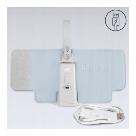 Incalzitor biberoane, Lionelo, ThermUp Go Plus, Portabil, Temperatura constanta pana la 24 h, Incarcare USB, Albastru deschis [15]