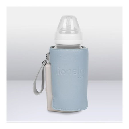 Incalzitor biberoane, Lionelo, ThermUp Go Plus, Portabil, Temperatura constanta pana la 24 h, Incarcare USB, Albastru deschis [19]