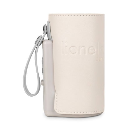 Incalzitor biberoane, Lionelo, ThermUp Go Plus, Portabil, Temperatura constanta pana la 24 h, Incarcare USB, Bej [6]
