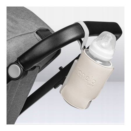 Incalzitor biberoane, Lionelo, ThermUp Go Plus, Portabil, Temperatura constanta pana la 24 h, Incarcare USB, Bej [16]