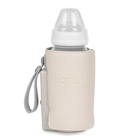 Incalzitor biberoane, Lionelo, ThermUp Go Plus, Portabil, Temperatura constanta pana la 24 h, Incarcare USB, Bej [4]