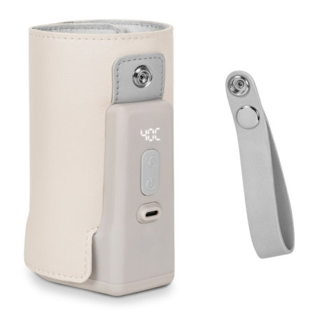 Incalzitor biberoane, Lionelo, ThermUp Go Plus, Portabil, Temperatura constanta pana la 24 h, Incarcare USB, Bej [14]