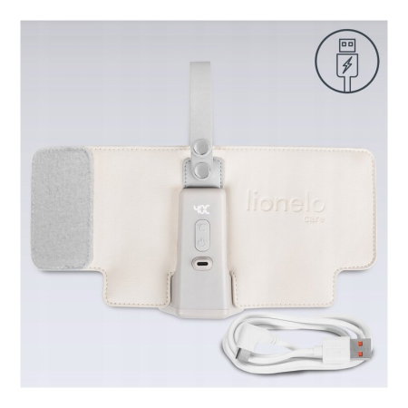 Incalzitor biberoane, Lionelo, ThermUp Go Plus, Portabil, Temperatura constanta pana la 24 h, Incarcare USB, Bej [15]