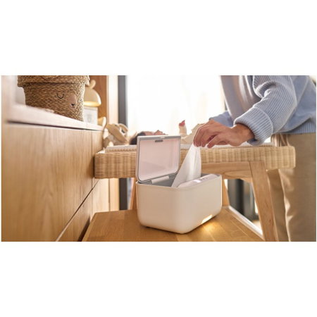 Incalzitor servetele umede, Lionelo, Babybliss, Cu 3 setari de temperatura, Panou de control cu ecran tactil, Fara BPA, White [17]