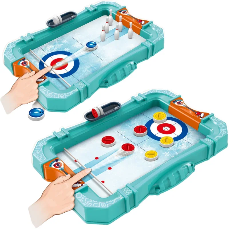 Joc 2 in 1 - Bowling & Curling Bufnitel 4 ani+ [1]